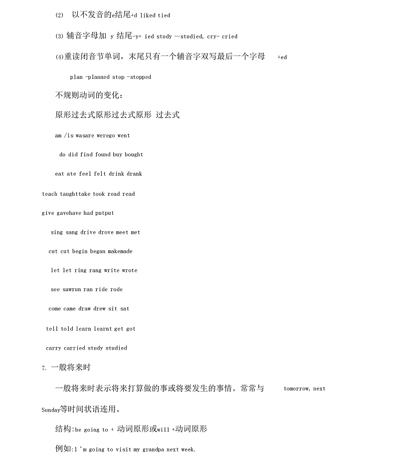 外研版小学英语语法总复习知识点归纳第3页