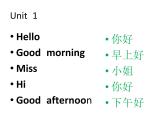 譯林版三年級上冊英語3A英語單詞學習課件PPT