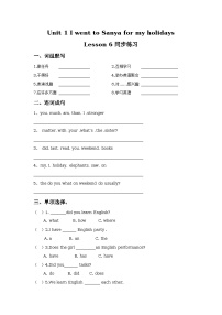 小学Lesson 6测试题