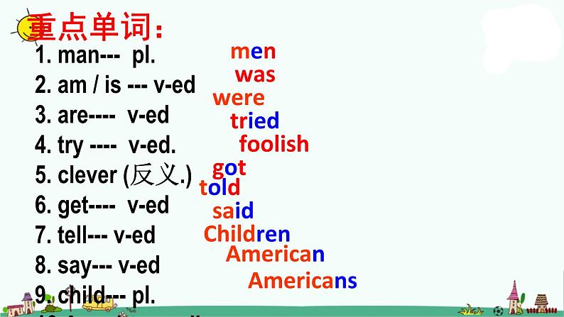 译林版六上英语6A Unit 1 Revision课件PPT07