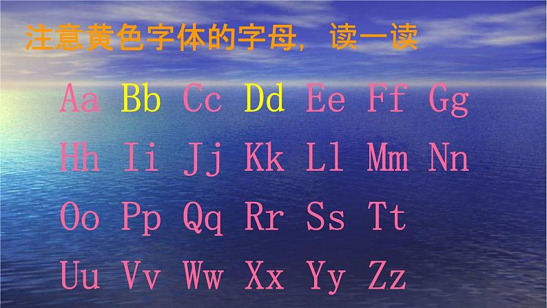 译林版三上英语26个字母复习课件第3页