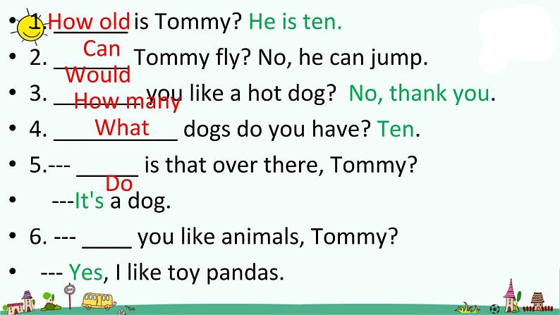 译林版四上英语4A期中复习课件PPT07