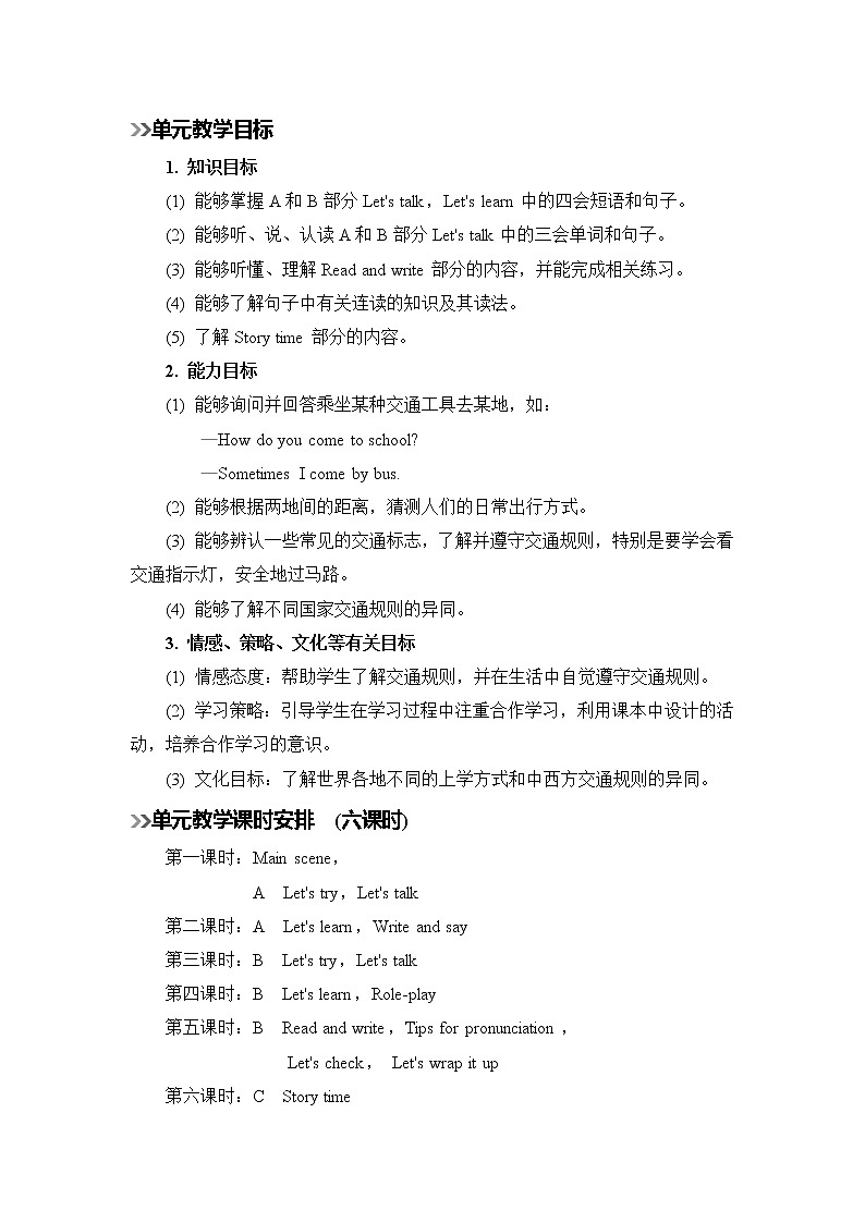 人教版英语六年级上册 Unit 2  Part A  第1课时 PPT课件+素材+教案02