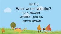 英语五年级上册Unit 3 What would you like? Part A备课课件ppt