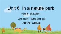 小学英语人教版 (PEP)五年级上册Unit 6 In a nature park Part B备课ppt课件
