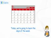 冀教英语四年级上Unit1 The clothes we wear Lesson 5Days of a week课件+教案+练习