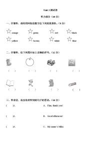 小学人教版 (PEP)Unit 2  Colours综合与测试优秀当堂达标检测题