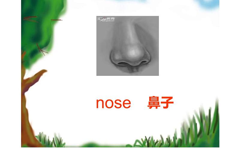 三年级上册英语课件-Unit3Lookatmynose.Lesson13noseandeye人教精通版(共20张PPT)第6页