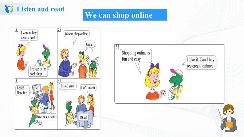 冀教英语四年级上Unit4 Shopping in the City Lesson23 Shopping on line 课件+教案+练习08