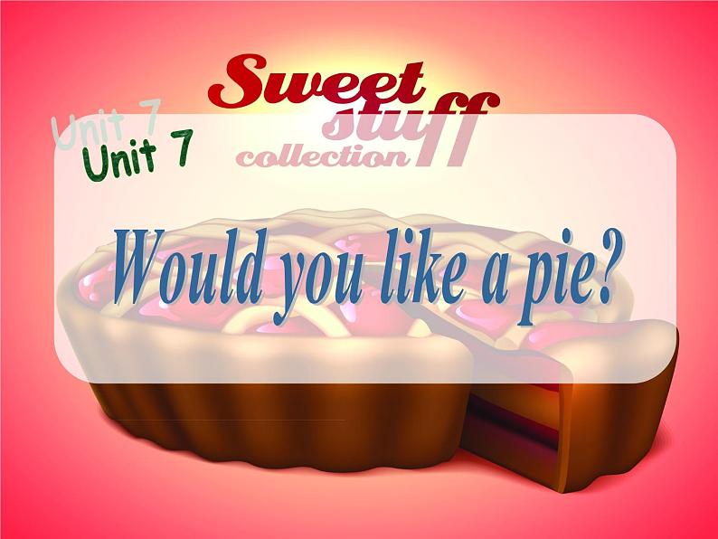 译林版三年级英语上册Unit 7 Would you like a pie（Letter time Rhyme time Checkout time & Ticking time）（22）课件第1页