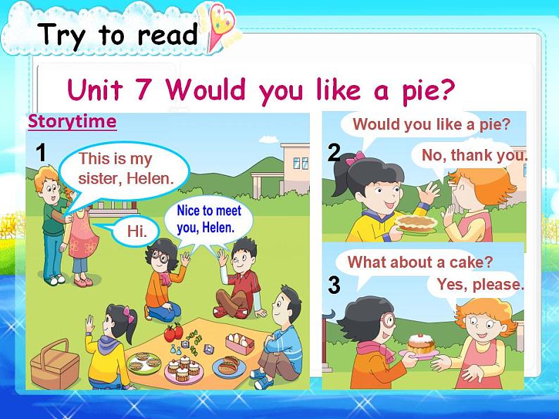 译林版三年级英语上册Unit 7 Would you like a pie（Fun time&Cartoon time）（31）课件05