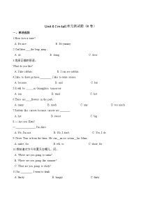 英语Unit 6  I'm tall.综合与测试单元测试课后测评