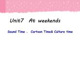 牛津译林版五年级英语上册-Unit 7 At weekends（Sound time Culture time-Cartoon time）（共24张）课件