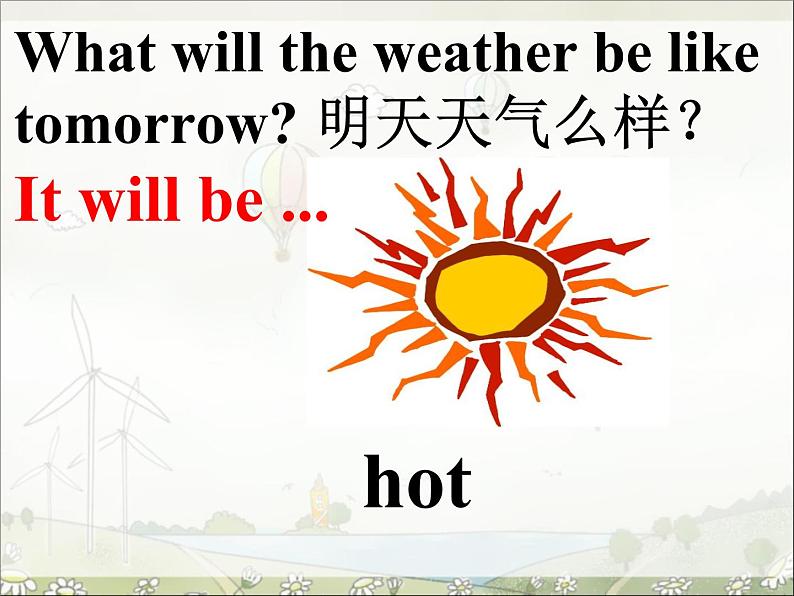 湘少版六年级英语上册-Unit 5 It will be sunny and cool tomorrow（11）课件04