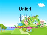 牛津譯林版三年級(jí)英語(yǔ)上冊(cè)-Unit 1 Hello（Letter time Song time Checkout time & Ticking time）（共33張）課件