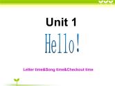 牛津译林版三年级英语上册-Unit 1 Hello（Letter time Song time Checkout time & Ticking time）（共42张）课件
