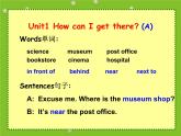 PEP六年級英語上冊Unit 1 How can I get there  精品課件