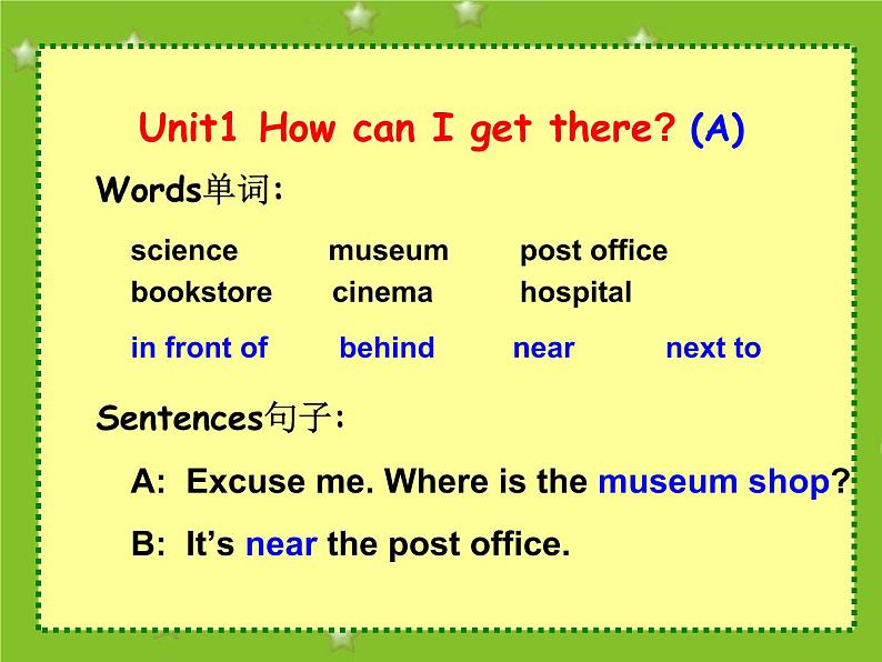 PEP六年级英语上册Unit 1 How can I get there  精品课件第2页