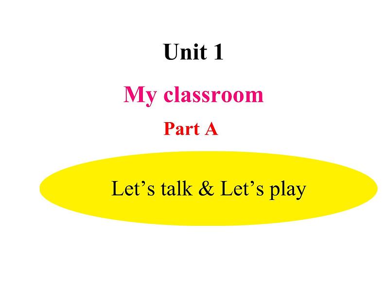 人教PEP版英语四年级上册 Unit1-PartA Let 's talk & Let 's play（课件）第1页