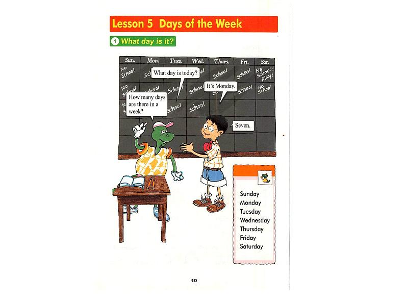 Lesson 5 Days of the week课件PPT04