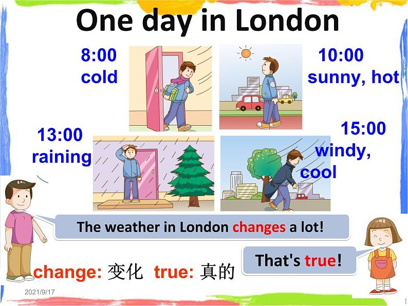 五年级上册英语课件-U12 Four seasons in one day（第2课时）PPT课件06