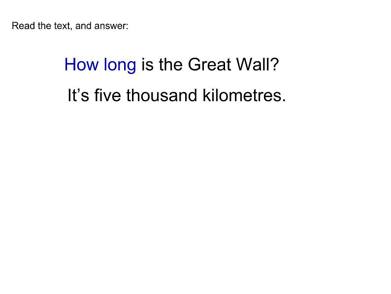 外研版（一起）六上Module 1《Unit 1 How long is the Great Wall》ppt课件106