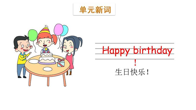 三年级下册英语课件-Module 3 Personal information Unit 5 Happy birthday! Period 1-教科版(共28张PPT)08