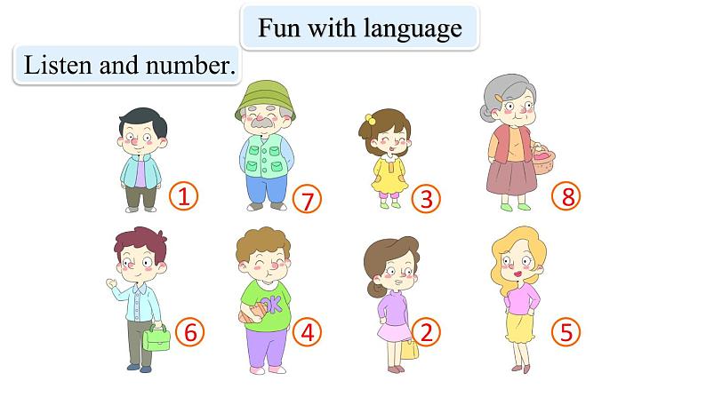 三年级下册英语课件-Module 5 Relatives Unit 10  How many people are there in your family Period 2-教科版(共13张PPT)05