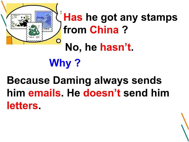 外研版（一起）六上Module 3《Unit 1 Have you got any stamps from China》ppt课件205