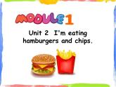 Module 1 Unit 2 I'm eating hamburgers and chips 1 课件