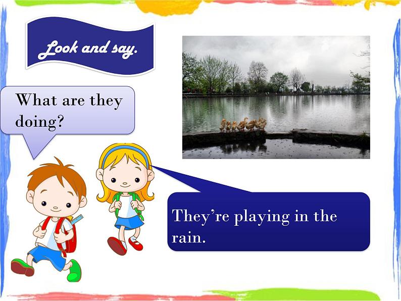 Module 3 Unit 2 The ducks are playing in the rain 1 课件第2页