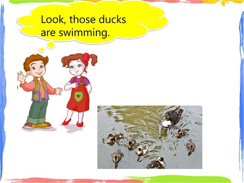 Module 3 Unit 2 The ducks are playing in the rain 1 课件第3页