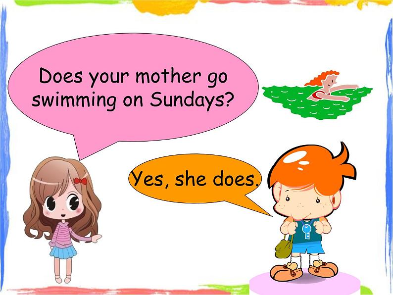 二年级上册英语课件-Module 8 Unit 2 Does he play the piano 1｜外研社（一起）(共15张PPT)第6页