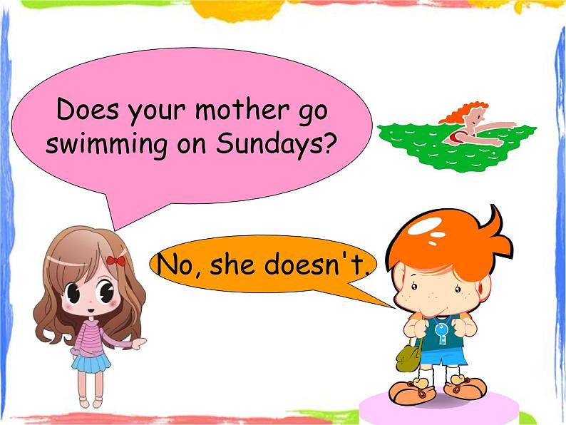 二年级上册英语课件-Module 8 Unit 2 Does he play the piano 1｜外研社（一起）(共15张PPT)第7页