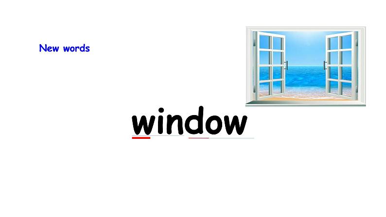 Module 3 Unit 2 Point to the window! 课件05