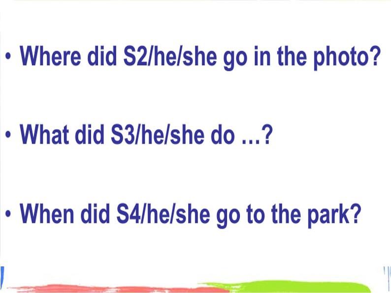 四年级上册英语课件- Module8 Unit2 Where did you go yesterday？外研社（一起）(共15张PPT)05