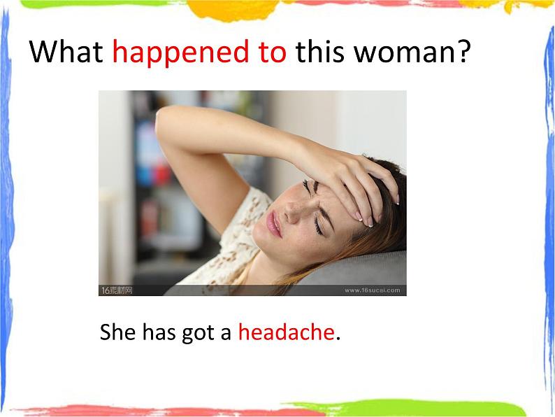 四年级上册英语课件- Module9 Unit1 What happened to your head？  外研社（一起）(共14张PPT)第3页