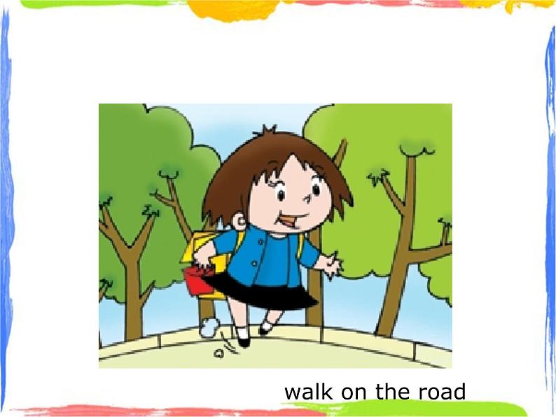 四年级上册英语课件- Module3 Unit1 She didn’t walk to school  yesterday.  外研社（一起）(共15张PPT)第6页