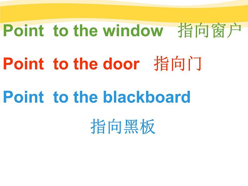 外研版（一起）小学英语一年级上册Module 3《Unit 2 Point to the window》课件306