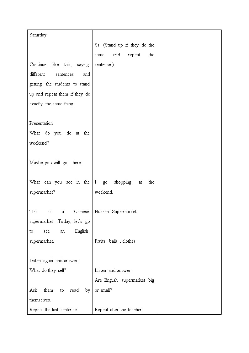 外研版(一起)小学英语五年级上册《Module 2Unit 2 They sell different things.》教案 (4)第3页