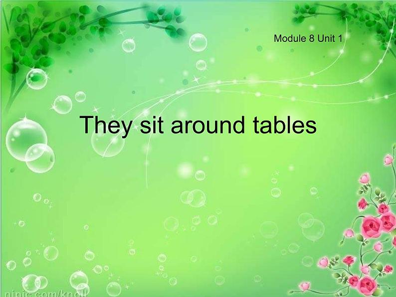 外研版(一起)五年级上册Module 8《Unit 1 Children often sit around tables》ppt课件4第1页