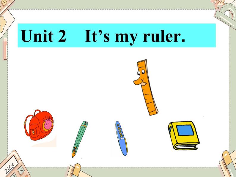 外研版（一起）小学英语一年级上册Module 6《Unit 2 It’s my ruler》课件101