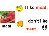 外研版(一起)小學(xué)英語二年級上冊Module 2《Unit 1 I don’t like meat》ppt課件4
