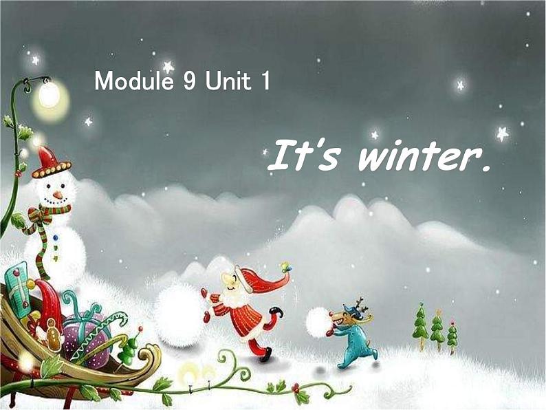 外研版(一起)小学英语二年级上册Module 9《Unit 1 It’s winter》ppt课件101