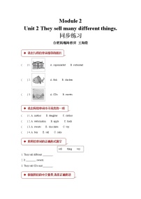 外研版 (一年级起点)五年级上册Module 2Unit 2 They sell different things.课时作业