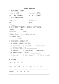 小学英语外研版 (一年级起点)五年级上册Module 9模块综合与测试同步测试题