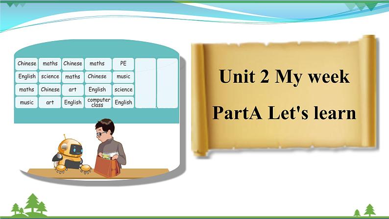 unit2 Part A Let 's learn课件PPT第1页