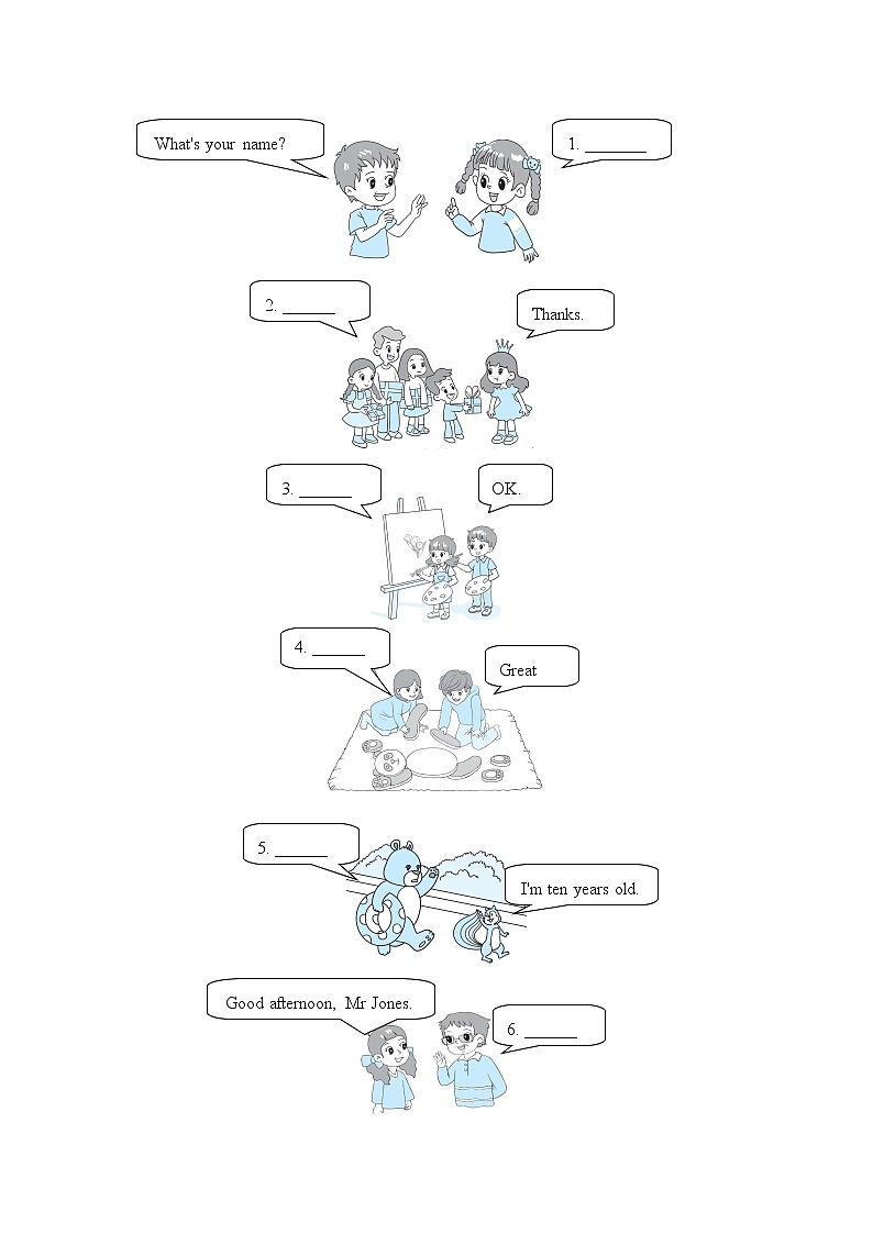 情景交际一 问答匹配第2页