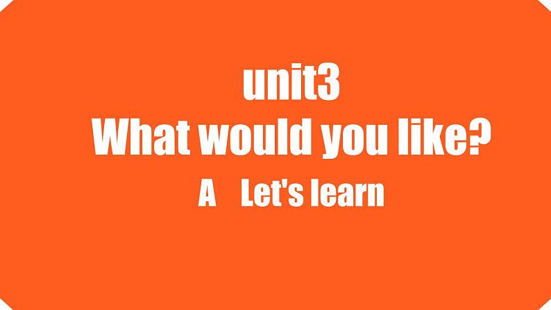 人教版小学英语五年级上册unit3 PartA Let's learn课件PPT01