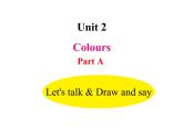 小学英语人教版（PEP）三年级上册 Unit2-A Let's talk & Draw and say（课件）